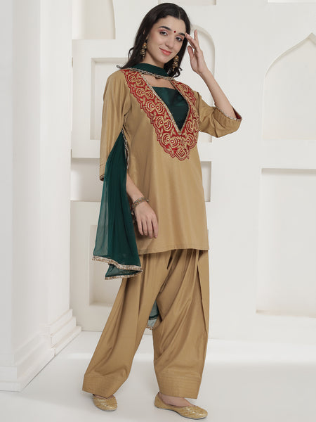 Sunehri Ada Farshi Salwaar Suit Set-WRS-12