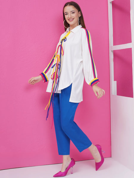 White Shirt with Pants-WRKS168
