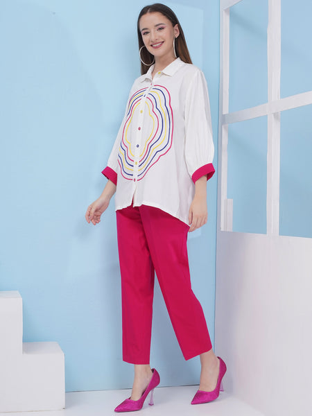White Shirt with Pants-WRKS172