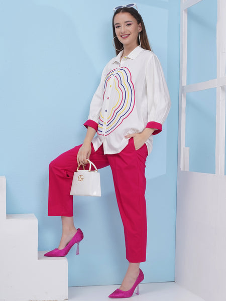 White Shirt with Pants-WRKS172
