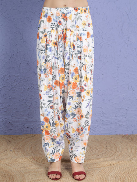 Floral Pure Cotton Farshi Salwar Co-ord Set-WRKS269