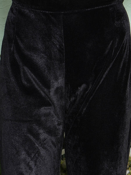 Black Hand Embellished Kaftaan Kurta with Pant-WRKS137
