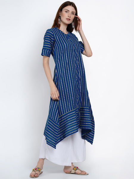 Blue Stripes Kurta- WRK408