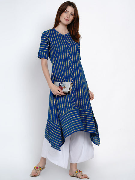 Blue Stripes Kurta- WRK408