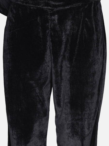 Black Velvet Kurta with Pant-WRKS070