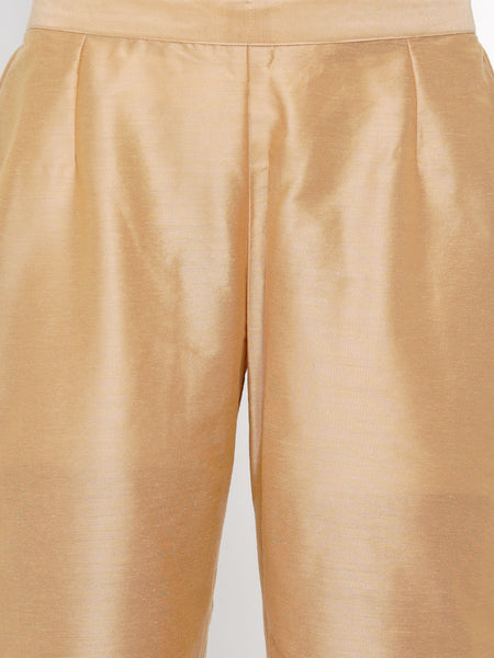 Gold Embroidered Kurta With Palazzo- WRKS035