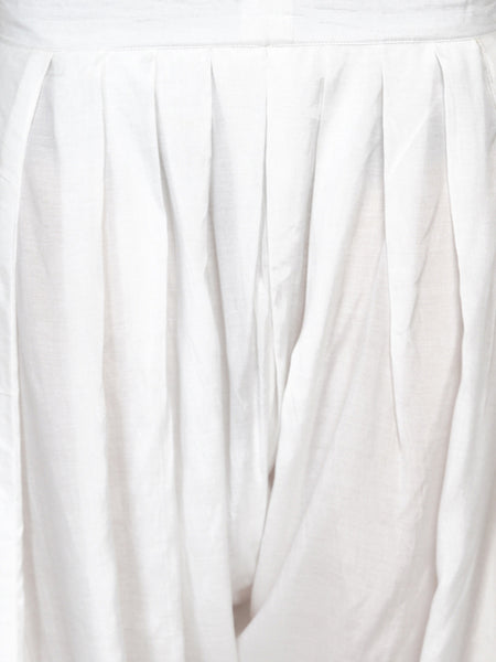 Peach Rayon Hand Embellished Kaftan With Tulip Pants- WRKS040