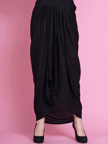 Maroon Cotton Kaftan with Dhoti-WRKS075